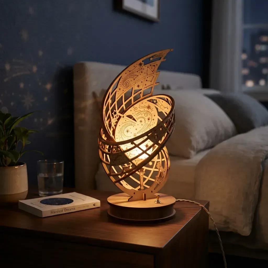 Wooden Night Light Comet Home Decor