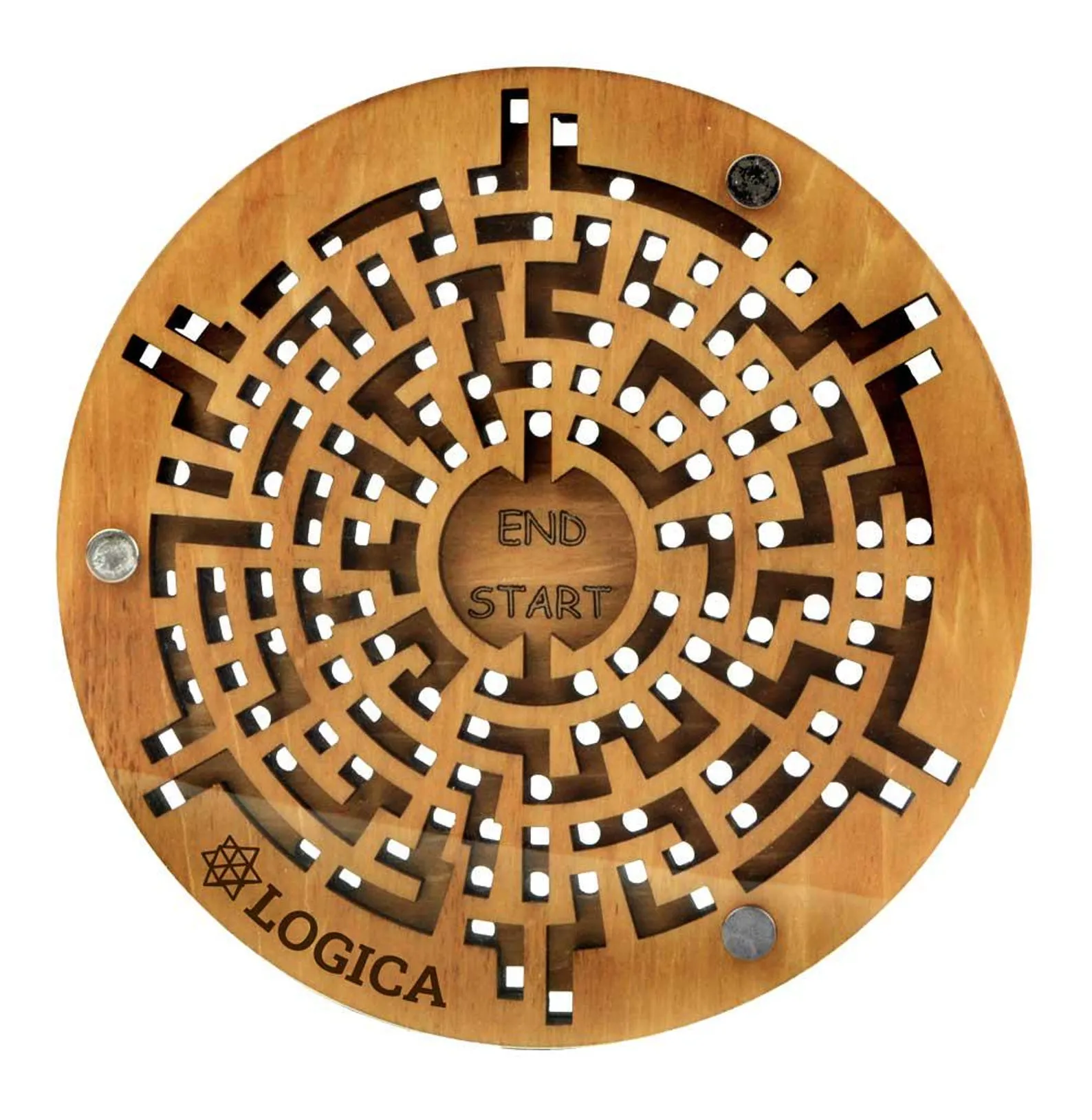 Pluto Wooden Secret Maze Puzzle Decorative Object