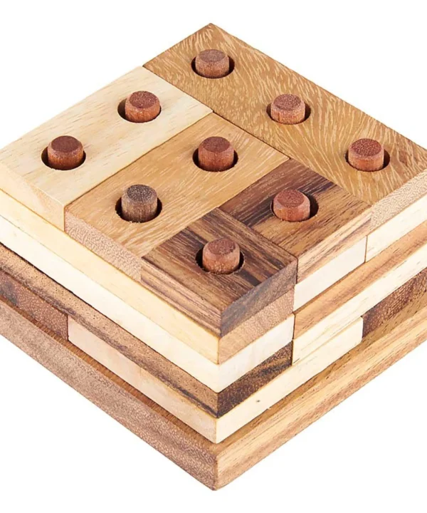 Tuscany Tower Wooden Stacking Puzzle For Shelf Display