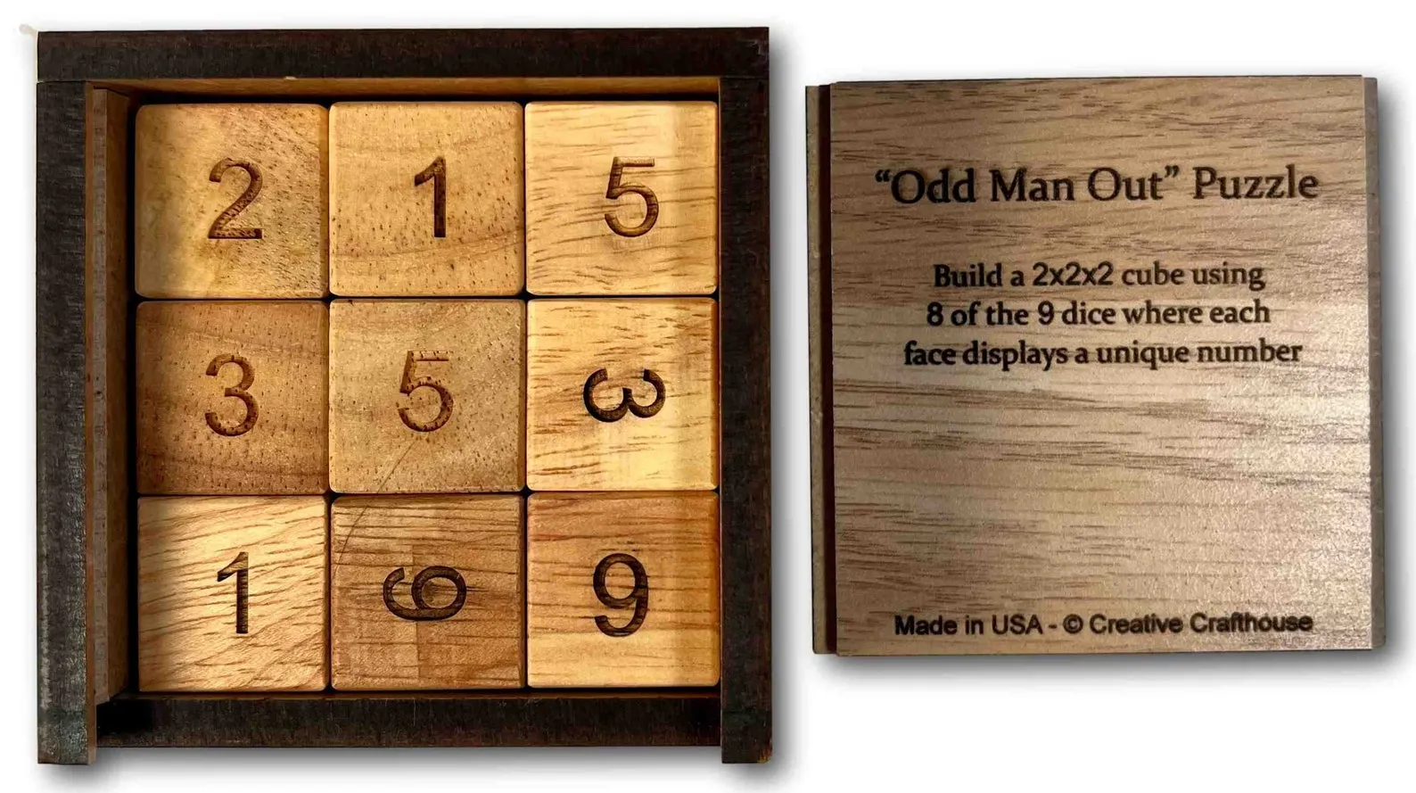 Phoenix Engraved Wooden Multi-Step Puzzle Tabletop Box - Image 3