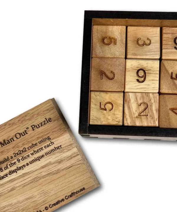 Odd Piece Wooden Logic Puzzle in Display Box