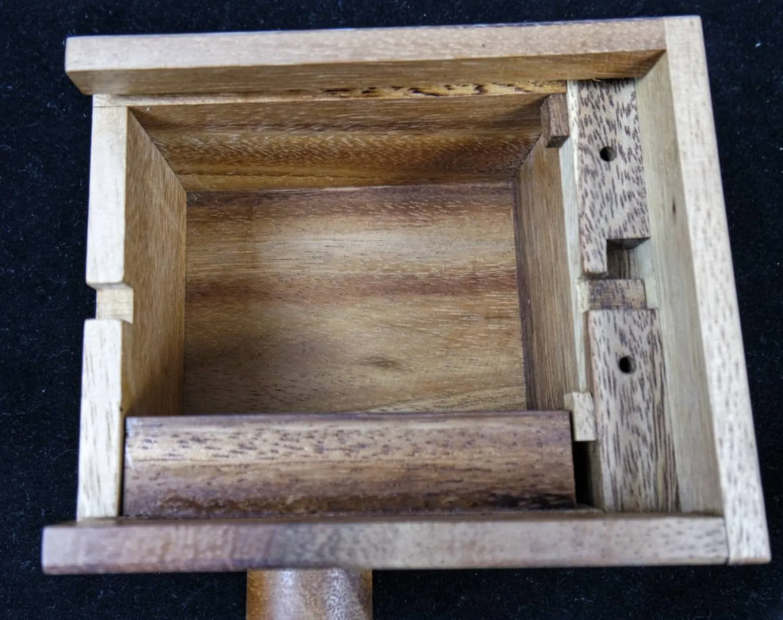 Rhombus Shape Wooden Five-Piece Transforming Puzzle in Engraved Box - Image 3