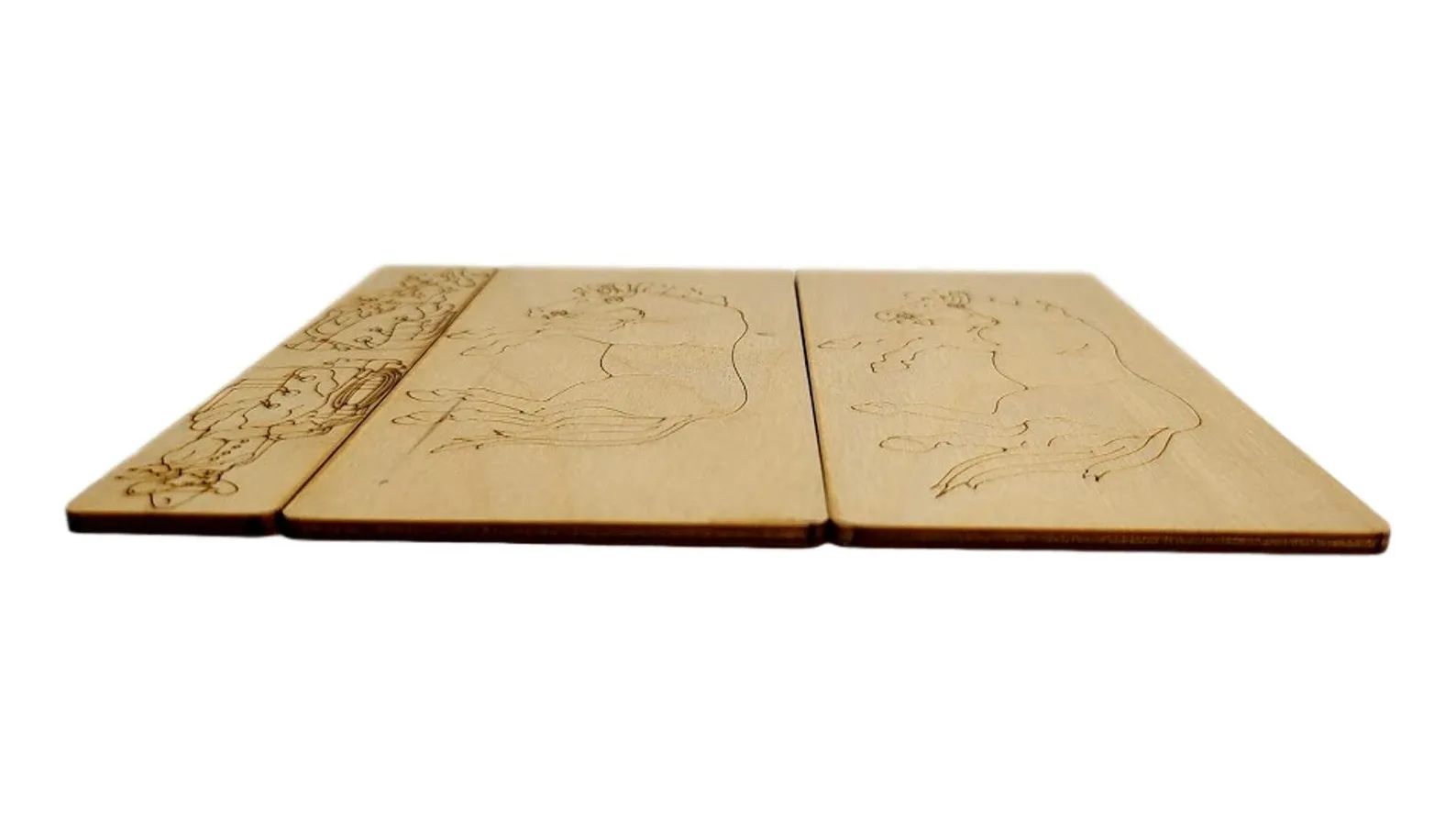 Saddle The Horses Vintage Wood Puzzle Set Classic Brain Teaser - Image 4